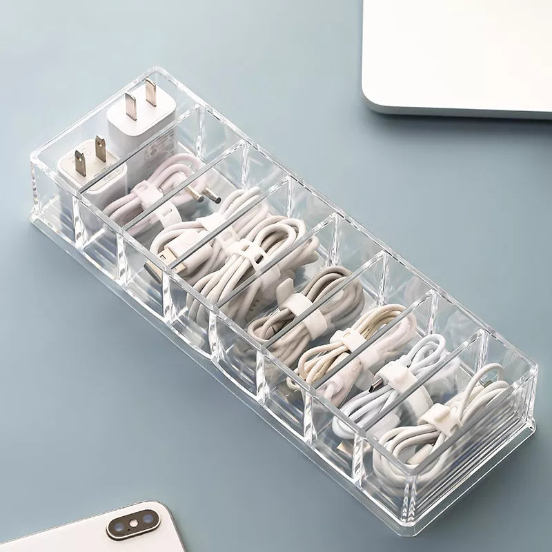 Transparent Cable Storage Box