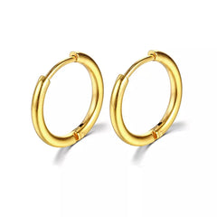 New Simple Stainless Steel Small Hoop Earrings | Unisex | Cartilage Piercing Jewelry