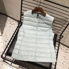 Women Sleeveless Puffer Jacket | Spring/Winter | 90% White Duck Down Ultra Lightweight | Packable | Warm Down Liner Vest