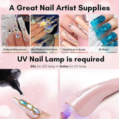 Rhinestone Glue Gel for Nails | Super Strong Adhesive Gel for Nail Gem