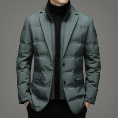 Men's Winter Two-piece Warm Blazer