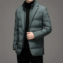 Men's Winter Two-piece Warm Blazer
